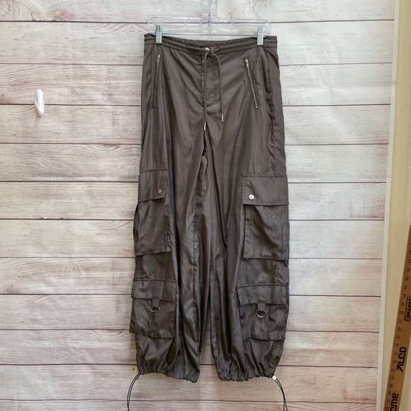 PacSun Pants - PACSUN PARACHUTE PANTS IN GRAY